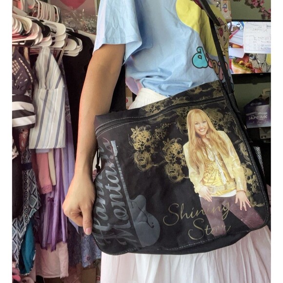 Disney Hannah Montana Senior HS Messenger Bag Shining Star Y2K McBling Pop Star main image 6